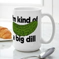 thumbnail image 6 of CafePress - I'm Kind Of A Big Dill - 15 oz Ceramic Large White Novelty Mug, 6 of 6