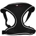 thumbnail image 4 of PlacerMe Dog Reflective Mesh Collar Harness Leash-Travel Walk Strap No Pull No Tug Black Large, 4 of 11