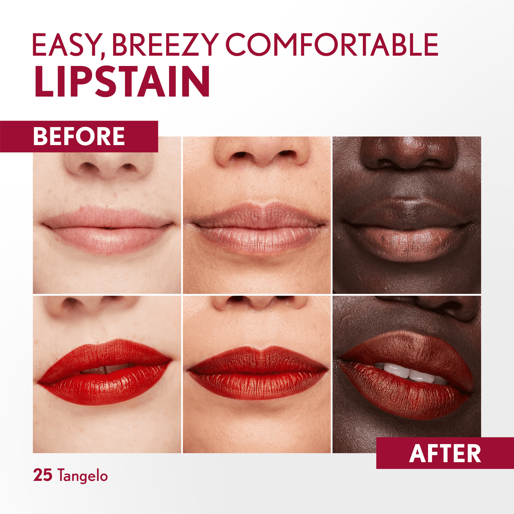 (2 pack) COVERGIRL Outlast Lipstain, 25 Tangelo, Red, 0.05 fl oz
