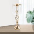 thumbnail image 1 of Candle Holder Candlestick Centerpiece for Table Desktop Party Home decoration Hotel Wedding Gold Middle, 1 of 7