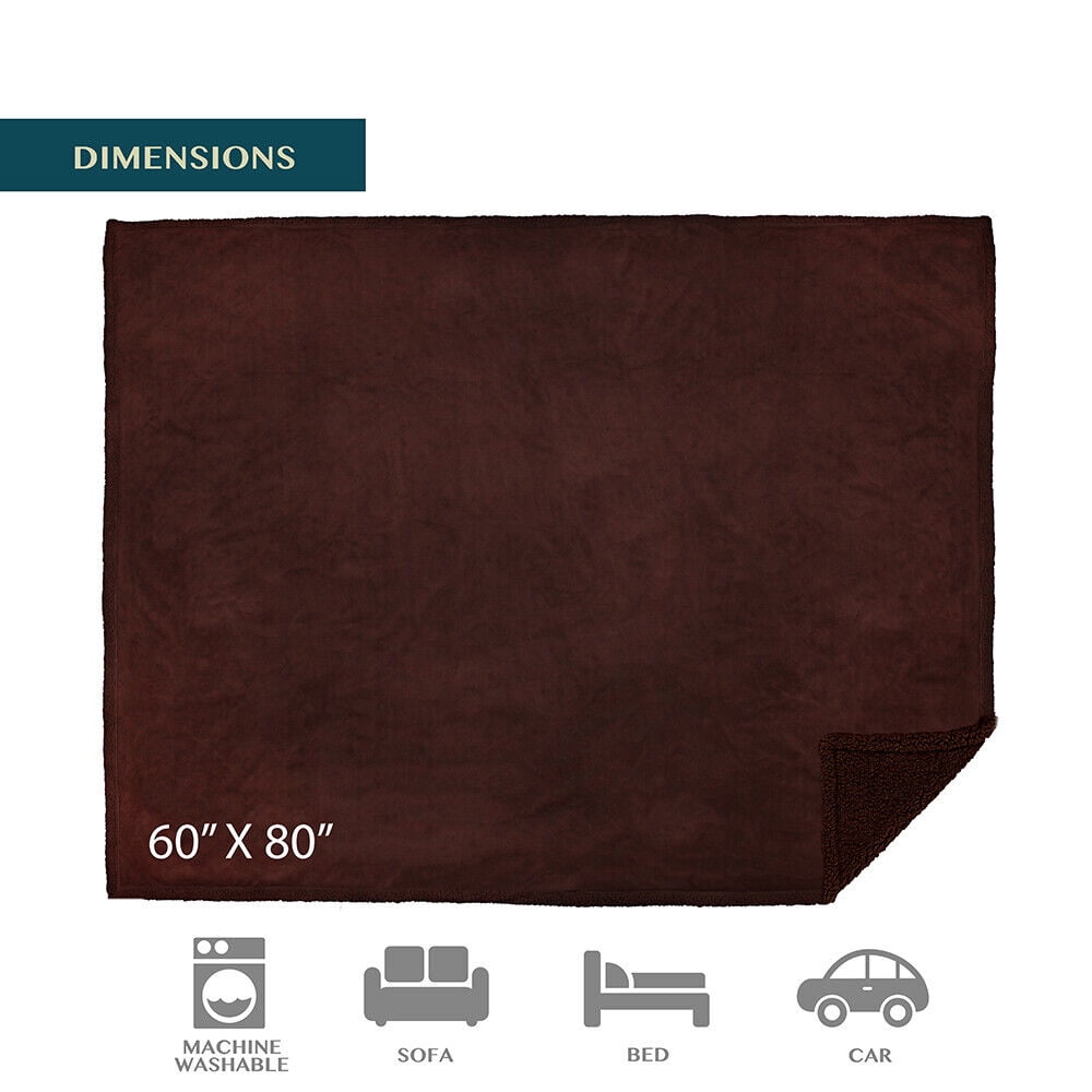 Waterproof Dog Blanket Bed Cover Dog Fuzzy Cozy Plush Pet Blanket Throw Blanket for Couch Sofa, 50x60 Inches