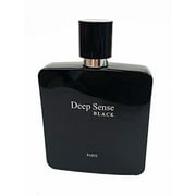 Prime collection Deep Sense Black Eau de Parfum pour homme, 3,4 onces