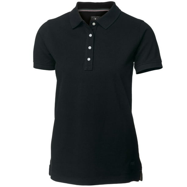 Nimbus - Polo de manga corta modelo Yale para mujer (Negro) Nimbus UTRW3618_black