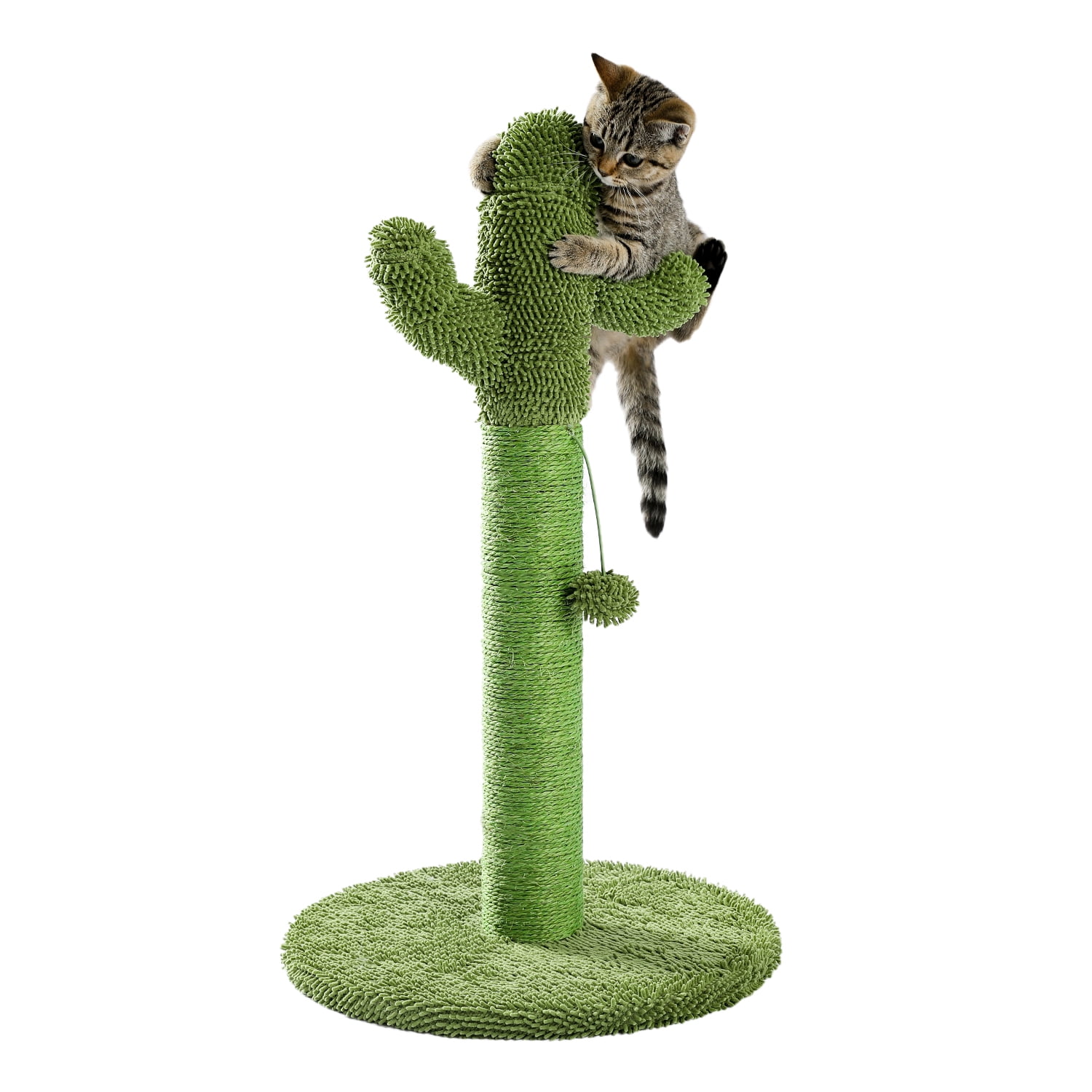 Pefilos 26" Cat Scratching Post, Cactus Cat Scratcher Post for Indoor Cats Claw Scratcher, Cat Tree Small Kitten , Green Pefilos 26" Cat Scratching Post, Cactus Cat Scratcher Post for Indoor Cats Claw Scratcher, Cat Tree Small Kitten , Green