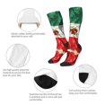 thumbnail image 4 of Knee High Socks for Women Mexico-Flag- Print Long Tube Sock Uniform Socks, 4 of 7