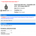 thumbnail image 2 of Front Lower Ball Joint - Compatible with 2015 - 2019 Subaru WRX STI 2016 2017 2018, 2 of 2