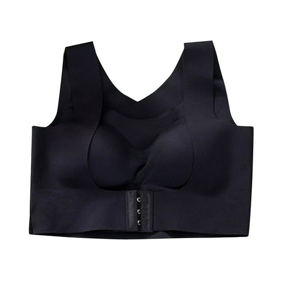 ZTTD Women Front Adjustable Buckle Chest support yoga vest Wireless Sport Bra