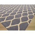 thumbnail image 3 of Hand-tufted Wool Gray Transitional Geometric Chain-Link Rug, 3 of 4