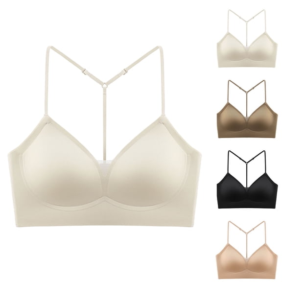 Y Back Sports Bra for Women Racerback Mesh Adjustable Spaghetti Straps Bras Fashion Casual Everyday Tops