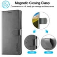 thumbnail image 5 of Galaxy S24 Ultra Wallet Case for Samsung Galaxy S24 Ultra Premium Luxury PU Leather Wallet Flip Magnetic Clasp Cover Retro S24 Ultra Case Credit Card Holder Kickstand Shockproof Case,
Gray, 5 of 8