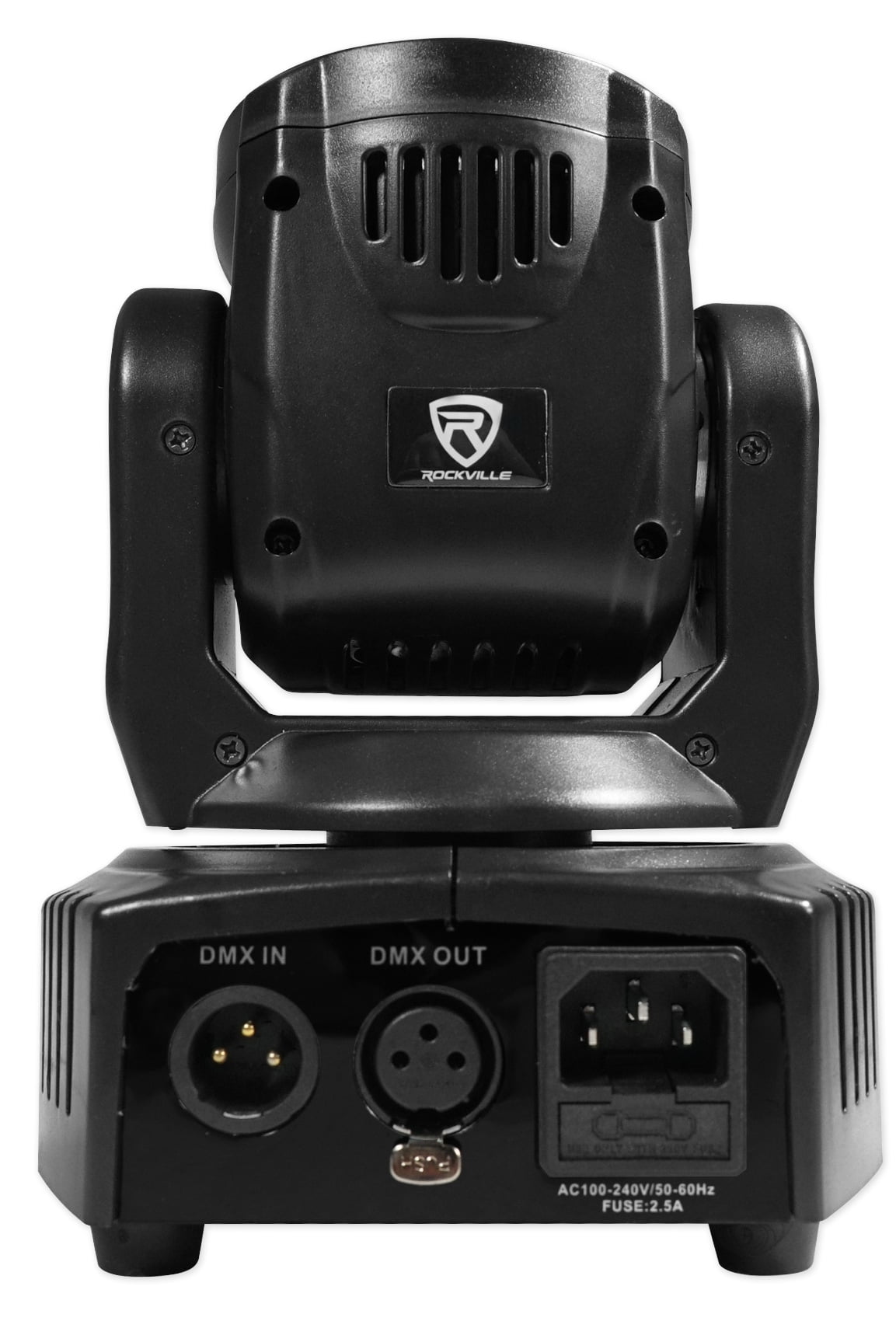 Rockville RockOn-7 RGBW Moving Head Light Fixture For Church Stage