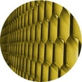thumbnail image 1 of Ahgly Tapis Rond Lavable en Machine Intérieur Transitionnel Orange Or, 5 Pieds Rond, 1 of 7
