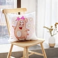 thumbnail image 5 of LALILO Throw Pillow Covers Cute Pig Cartoon Character Pig Cartoon Cushion Cover 18" x 18", 4325 Pack, 5 of 6