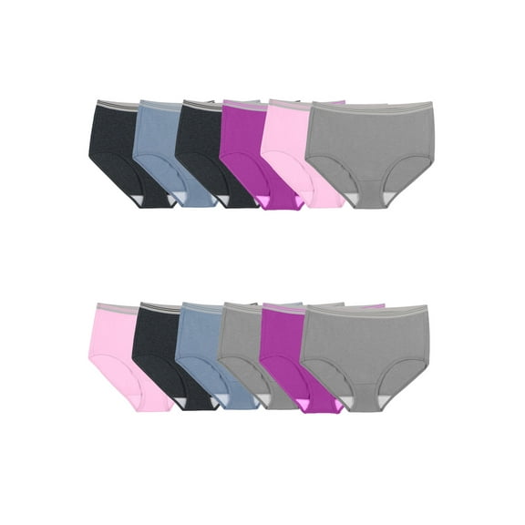 Fruit of the Loom Women's Brief Underwear, Multipack, Sizes 5 to10