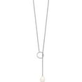 thumbnail image 2 of Sterling Silver Rhodium-Plated 7-8mm White Fwc Pearl Toggle Necklace (19.5 X 8) Made In China qg4145-19.5, 2 of 5