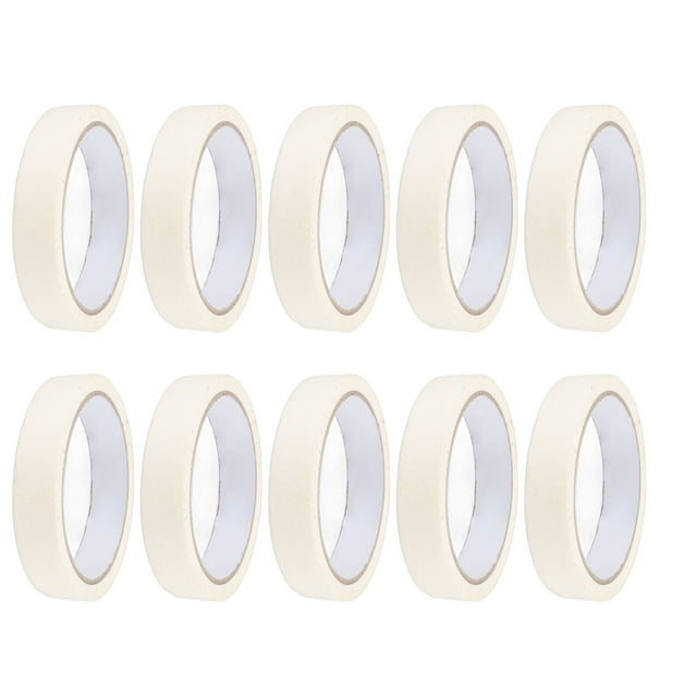Cinta adhesiva blanca fácil de rasgar 10 rollos de cinta blanca para pintores de alta adherencia para manualidades para bricolaje ANGGREK Otros