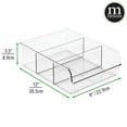 thumbnail image 4 of mDesign Plastic Food Storage Bin Organizer for Kitchen Cabinet, 2 Pack - Clear, 4 of 9