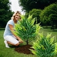 thumbnail image 5 of 16.7" Artificial Topiary Tree, Set of 1 Artificial Shrubs Fake Bushes with Spike, Faux Plants for Porch, Artificial Plants for Outdoor Planters Indoor UV Resistant(Green), 5 of 7