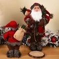 thumbnail image 4 of Figura de acción de Papá Noel con decoraciones navideñas, 4 of 10