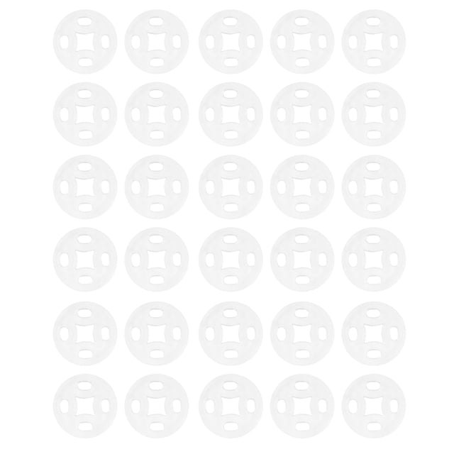 100pcs Clear Shirt Buttons Coat Snaps Buttons Invisible Snaps Fasteners Press Stud DIY Sewing Accessories (10mm)