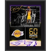 Kobe Bryant Los Angeles Lakers 10.5" x 13" 60 Point Finale Sublimated Plaque