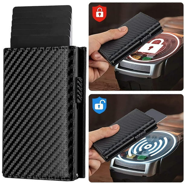 RFID Blocking Trifold Wallet for Men, Slim Billfold Credit Card Organizer Money Case, Identity Protection, Perfect Gift for Men