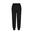 thumbnail image 5 of Tdoqot Boys Sweatpants with Pockets- Elastic Waist Fleece Lined Drawstring Casual Kids Joggers Cargo Pants Black Size 6, 5 of 7
