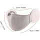 thumbnail image 5 of Funda facial de algodón, suave funda facial de invierno con calentador de orejas de piel de conejo, cómoda funda facial, cara de algodón casera para hombres, mujeres, clima frío, hogar, 5 of 5