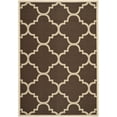thumbnail image 4 of Safavieh Courtyard Dark Brown Indoor Outdoor Rug - 8' x 11', 4 of 5