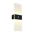 thumbnail image 2 of JingChun 1Pc LED Wall Sconce Modern Wall Light Lamps Up and Down Indoor Acrylic Lighting Fixture for Living Room Bedroom Hallway Conservatory Home Room Decor, 2 of 6