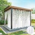 thumbnail image 6 of Outdoor Curtains for Patio Waterproof, Eucalyptus Leaves Outdoor Privacy Panels Grommet, Summer Country Leaves Natural Plants Blackout Outside Curtains for Porch/Cabana 54"x108", 2 Panels, 6 of 8