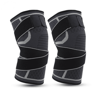 TELOLY 2Pcs Knee Brace for Women,Anti-Slip High-Elasticity Knee Brace for Men,Superior Support and Comfort Knee Compression Sleeve,Gray