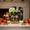 A, variant on Halloween Wooden Picture Frame Tabletop Decor, Witch Ghost Candy Corn Photo Holder for 2.5x3.5 Inch Holiday Desktop Ornament