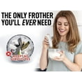thumbnail image 4 of Zulay Kitchen Milk Frother Handheld Easy-to-Grip Hand Mixer Electric - Twister-Design White/Gold, 4 of 7