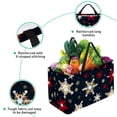 thumbnail image 3 of Snowflake Reusable Foldable Oxford Cloth Storage Bins: Large Capacity Shopping Bags for Laundry and More, 3 of 7