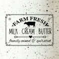 thumbnail image 3 of American Atelier, Round, White Ceramic Kitchen Canisters with Lids (Farm Fresh), Set of 3, 3 of 5