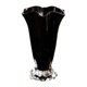 thumbnail image 1 of Jarrón de vidrio con pétalos, arte moderno, accesorio, contenedor decorativo para dormitorio y cafetería. Negro, 1 of 9
