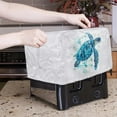thumbnail image 5 of HELLHERO Turtle Print Toaster Cover 4 Slice, Waterproof Adjustable Bread Machine Cover, Polyester Dustproof Samll Kitchen Appliance Protector (12.4"x10.6"x8.2"), 5 of 8