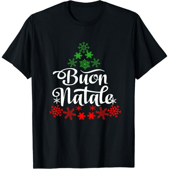Italian Family Christmas Buon Natale tree T-Shirt