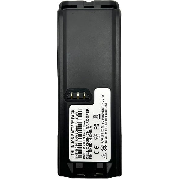 NNTN6034 NNTN6034B 5000mAh IMPRES Li-ion Battery 7.4V Compatible with XTS3000 XTS3500 XTS5000 XTS4250 Series Radio with Belt Clip