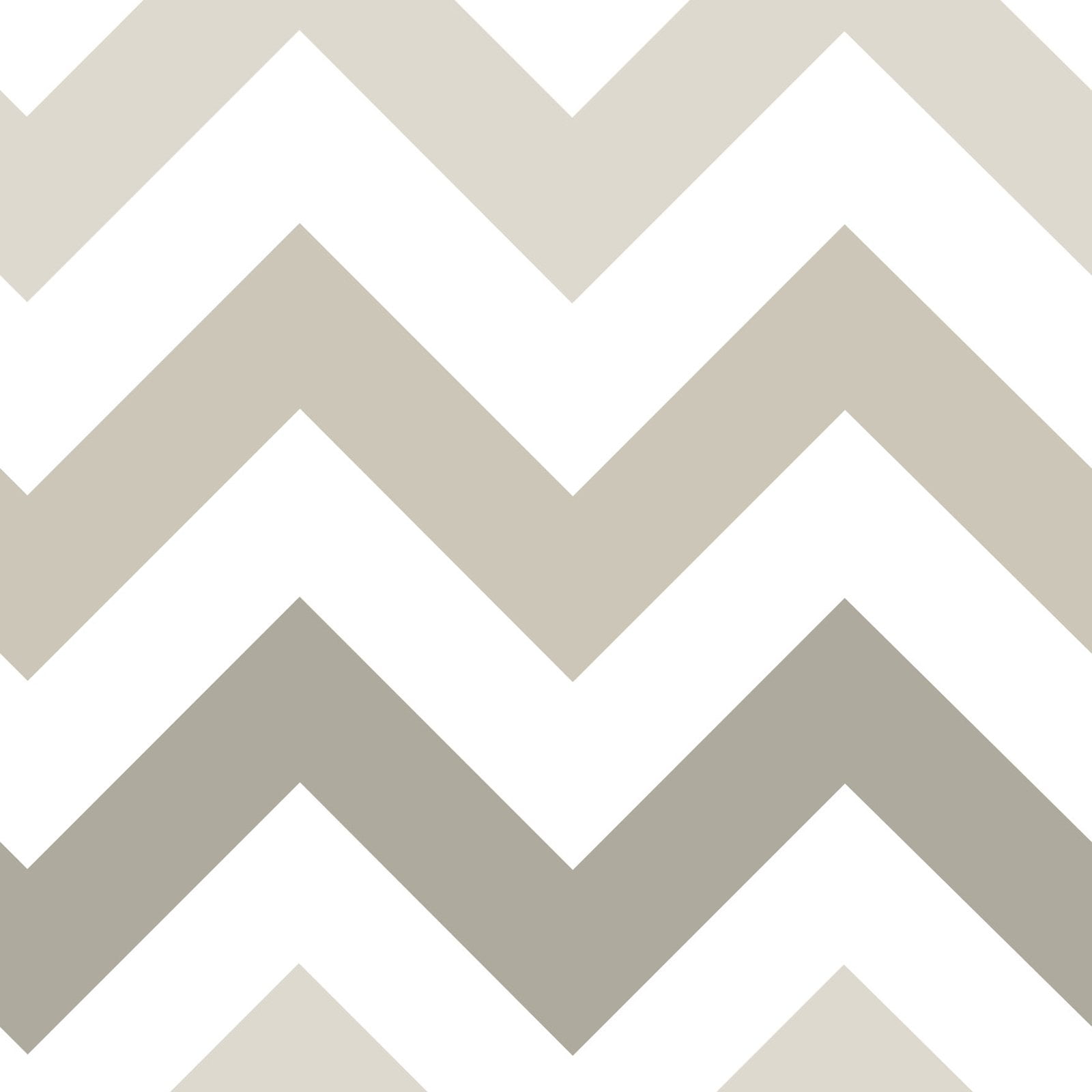WallPops Taupe Zig Zag Peel & Stick Wallpaper