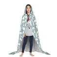 thumbnail image 3 of Honeii Polar Bears And Snowy Winter Print Poncho Cape, Cloak Coat, Snuggly Hooded Wearable Blanket, Hooded Cape For Teenagers,Halloween Costumes-Small, 3 of 7