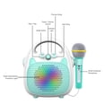 thumbnail image 4 of Machine Karaoke Machine Rechargeable Portable Karaoke Speaker with Microphone BT/Memory Card/USB Connectivity Lights for Boys Girls, 4 of 7