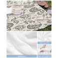 thumbnail image 6 of Grey Paisley Beach Towels Oversized Super Absorbent, Boho Flower Botanical Leaf Branch Lightweight Bath Towel Quick Dry Sets For Bathroom/Pool/Rv Camping/Beach Play/Gym Room/Picnic 35"x70", 6 of 8