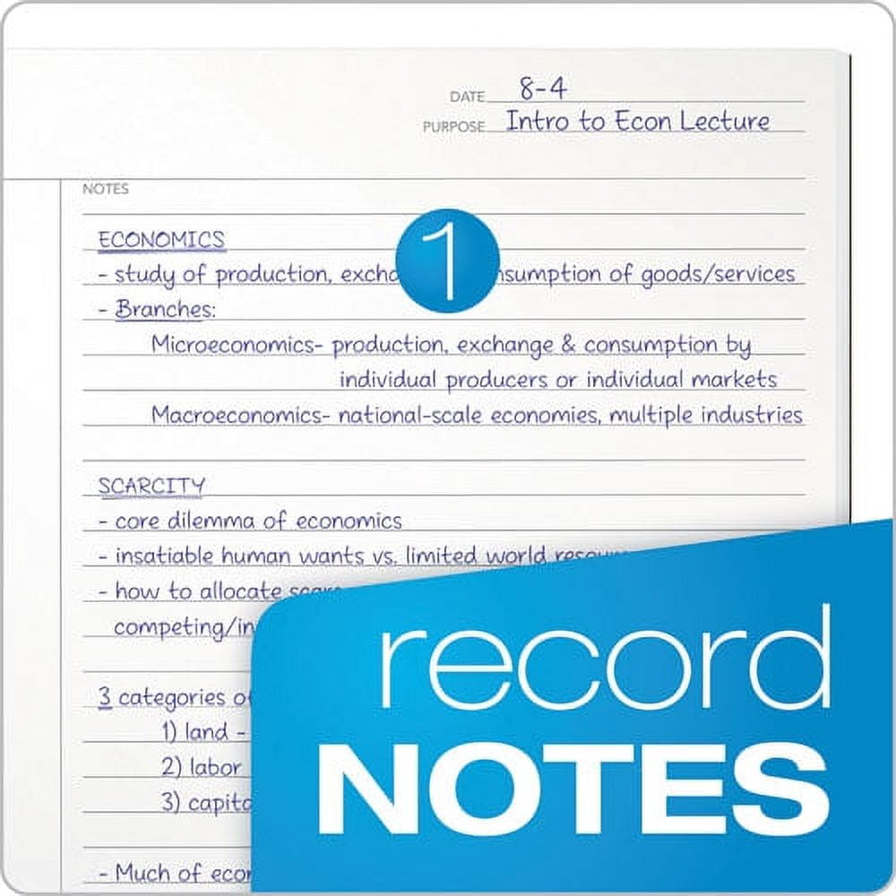 "Focusnotes Steno Pad, Pitman Rule, Blue Cover, 80 White 6 X 9 Sheets | Bundle of 5 Each"