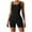 Black, variant on Sakmal Workout Womens Rompers for Summer Athletic Black Sleeveless Square Neck Short Jumpsuits Ribbed Rompers