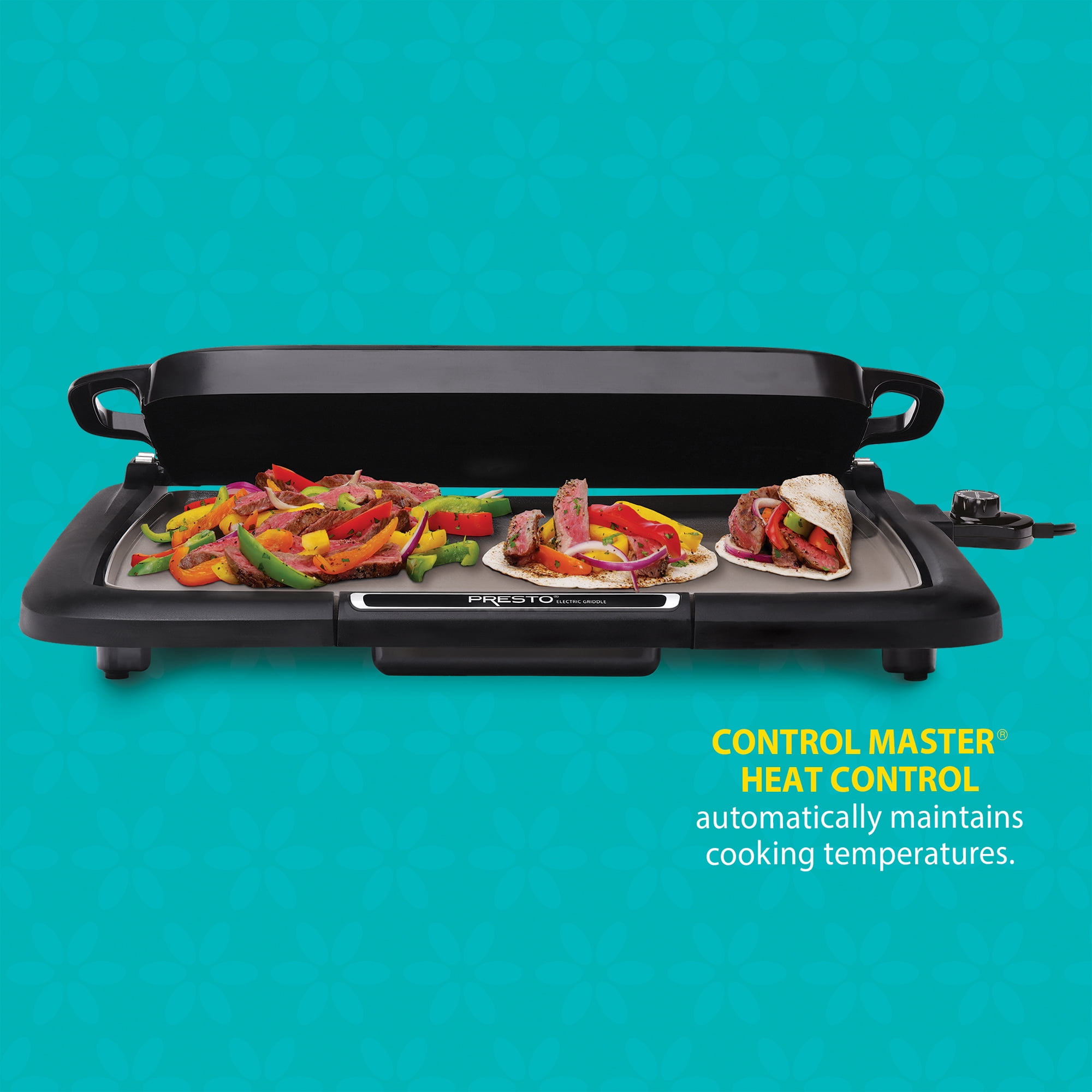 Presto Ceramic Electric Griddle/Warmer Plus, Black 07024