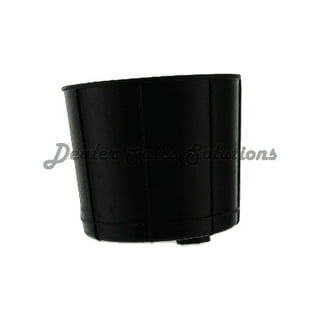 Black Console Cup Holder Panel w/ Modern Leather Park brake boot