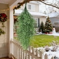 thumbnail image 2 of Artificial Flowers for Outdoors, Vine Plant Fake 2 Pcs Ferns Artificial Plants Large Faux Hanging Plant Artificial Hanging Plants Wall Plants Garden Wedding Party Indoor Outdoor Decor (Light Green), 2 of 13