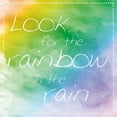 thumbnail image 2 of Gibbons, Lauren 26x26 White Modern Wood Framed Museum Art Print Titled - Rainbow In Rain, 2 of 4